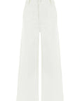 Ivory High Waisted Wide Leg Jeans