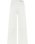 Ivory High Waisted Wide Leg Jeans