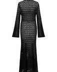 Black Long Mesh Dress