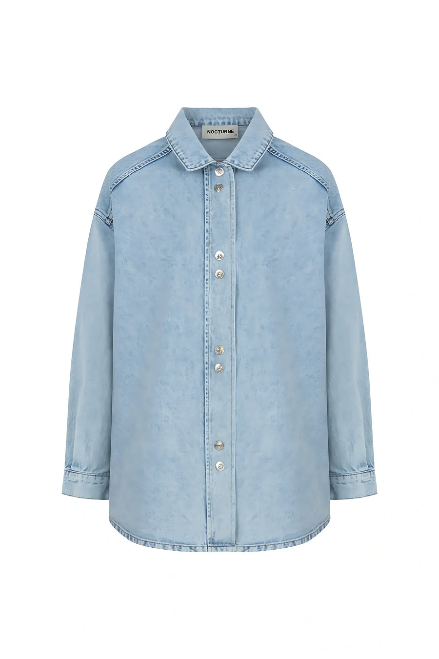 Oversize Blue Jean Shirt