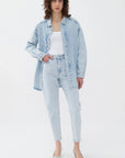 Oversize Blue Jean Shirt
