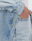 Oversize Blue Jean Shirt