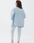 Oversize Blue Jean Shirt