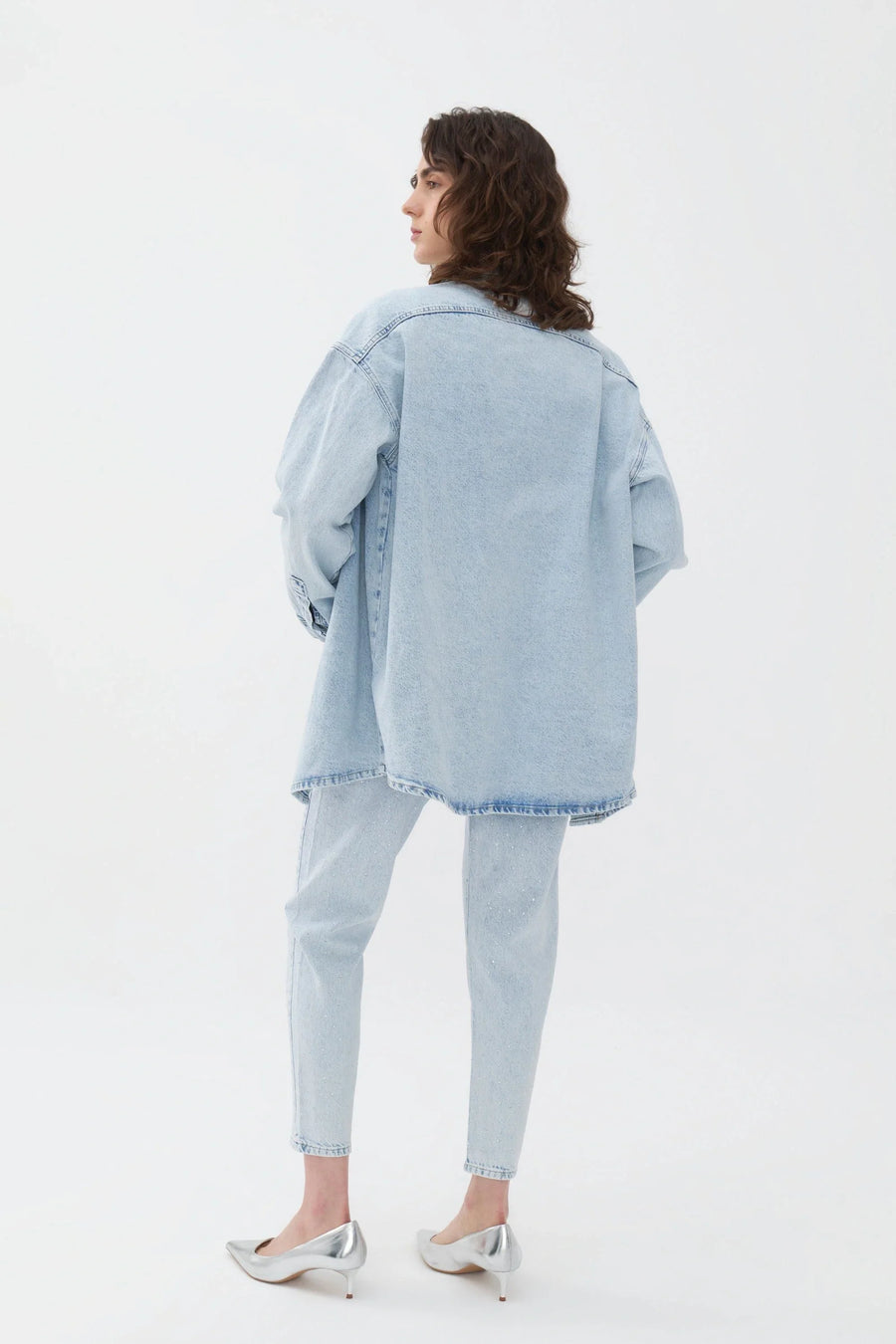 Oversize Blue Jean Shirt