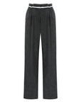 Pleated Palazzo Black Pants