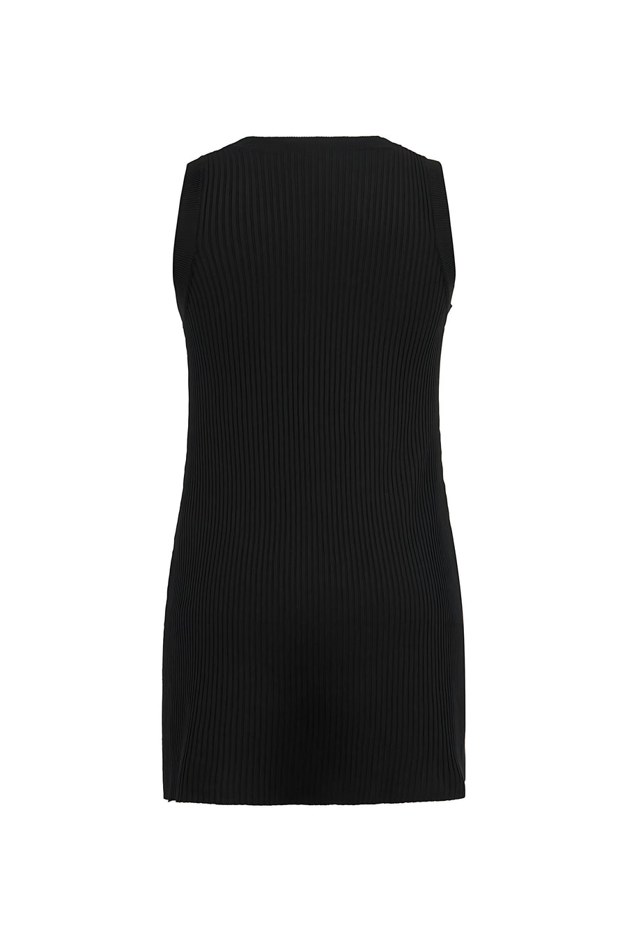Mother of Pearl Beaded Black Knit Top