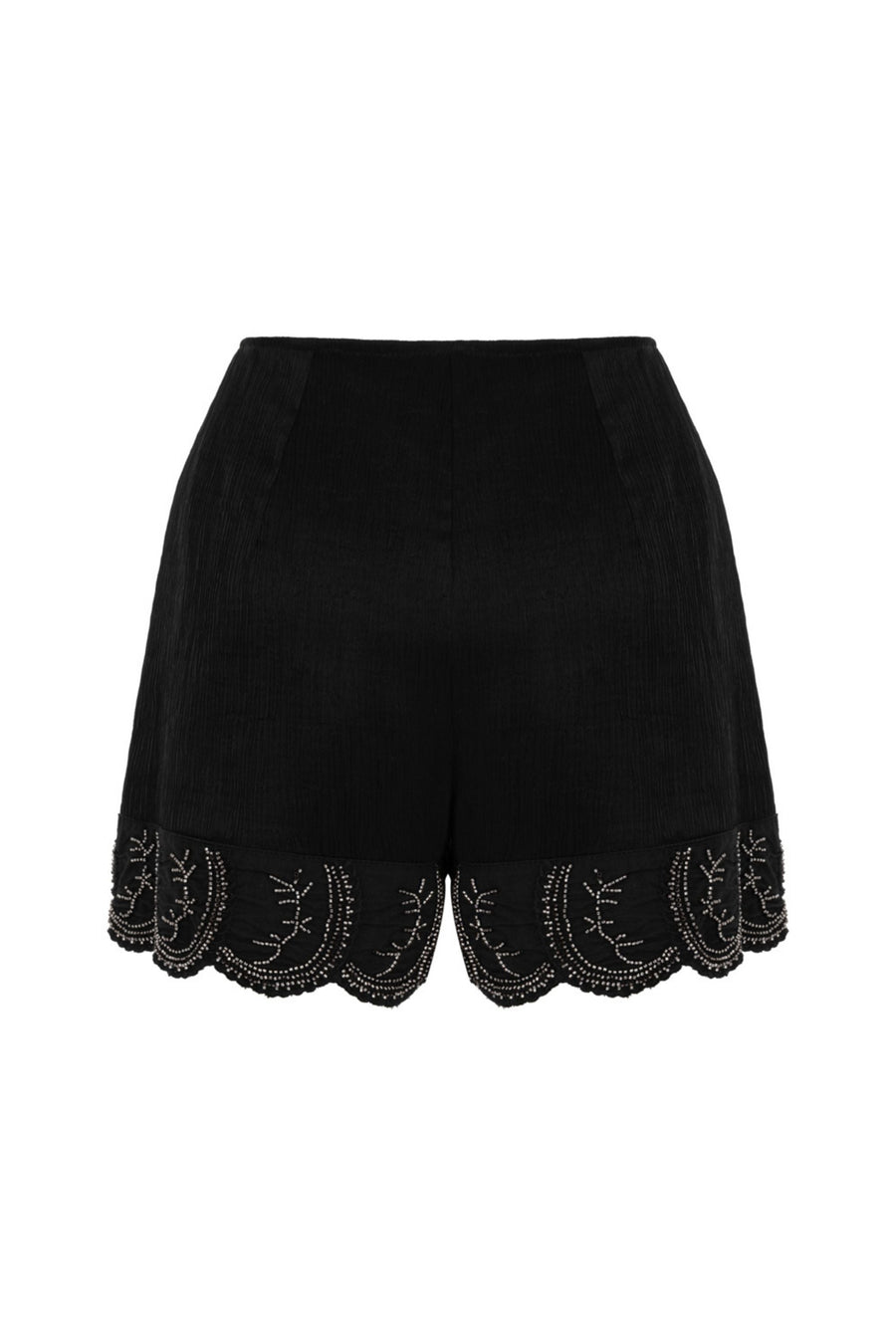 White Stone Detailed Shorts