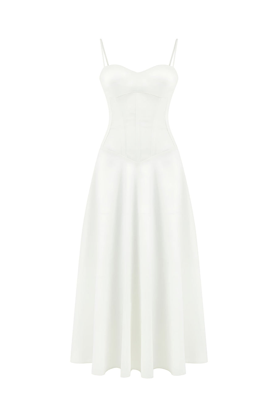 Corset Detailed Midi Dress