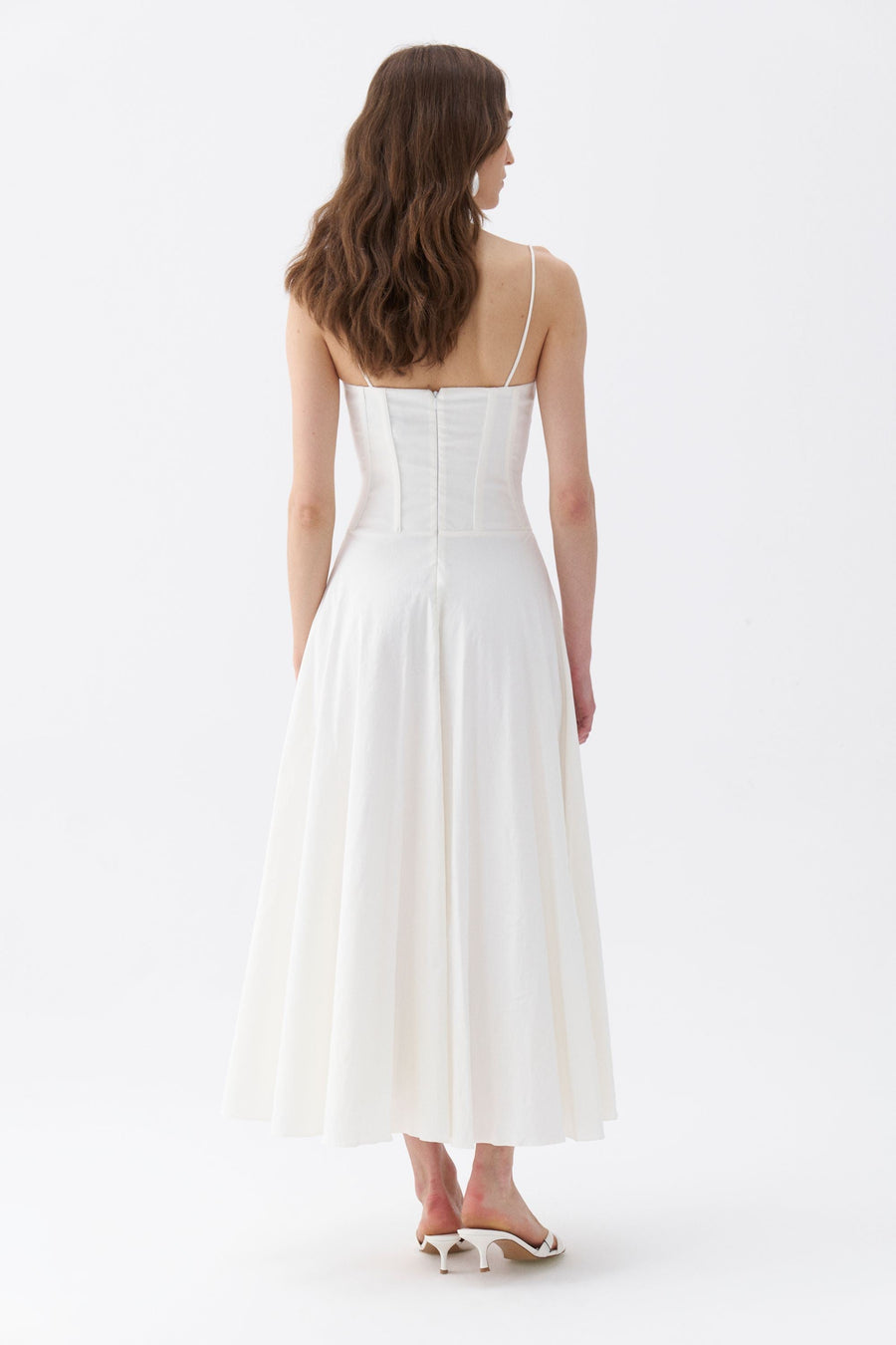 Corset Detailed Midi Dress