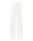 High Rise Ivory Palazzo Pants