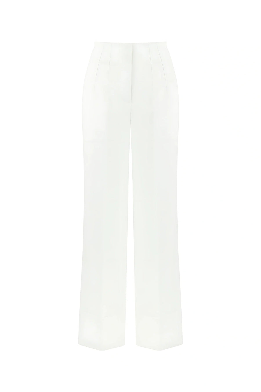 High Rise Ivory Palazzo Pants