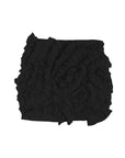 Black Ruffle Designed Skirt