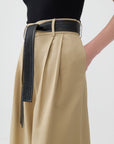 Green High Waist Pleated Pants