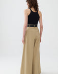 Green High Waist Pleated Pants