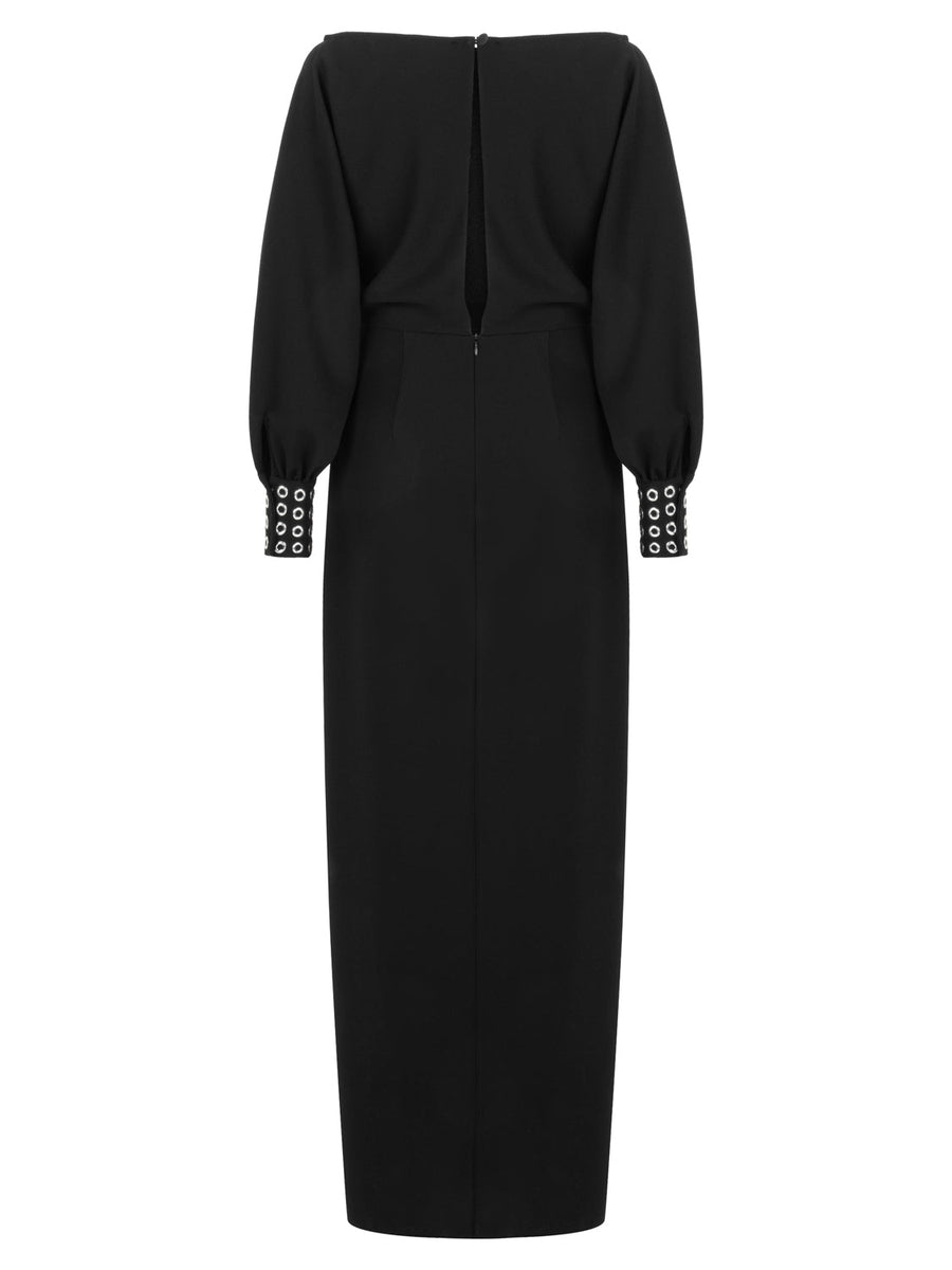 Knot Front Long Dress