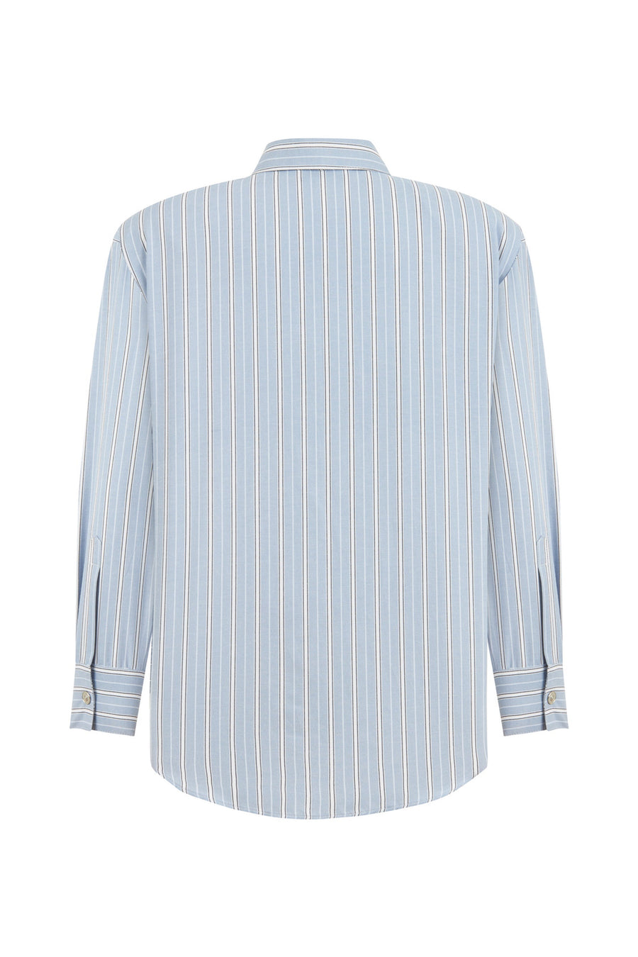 Nocturne Multi Colored Striped Shirt With Shoulder Pad  - Porterist 2