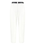 White High Waist Pleated Pants