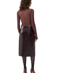 Faux Leather Pencil Skirt