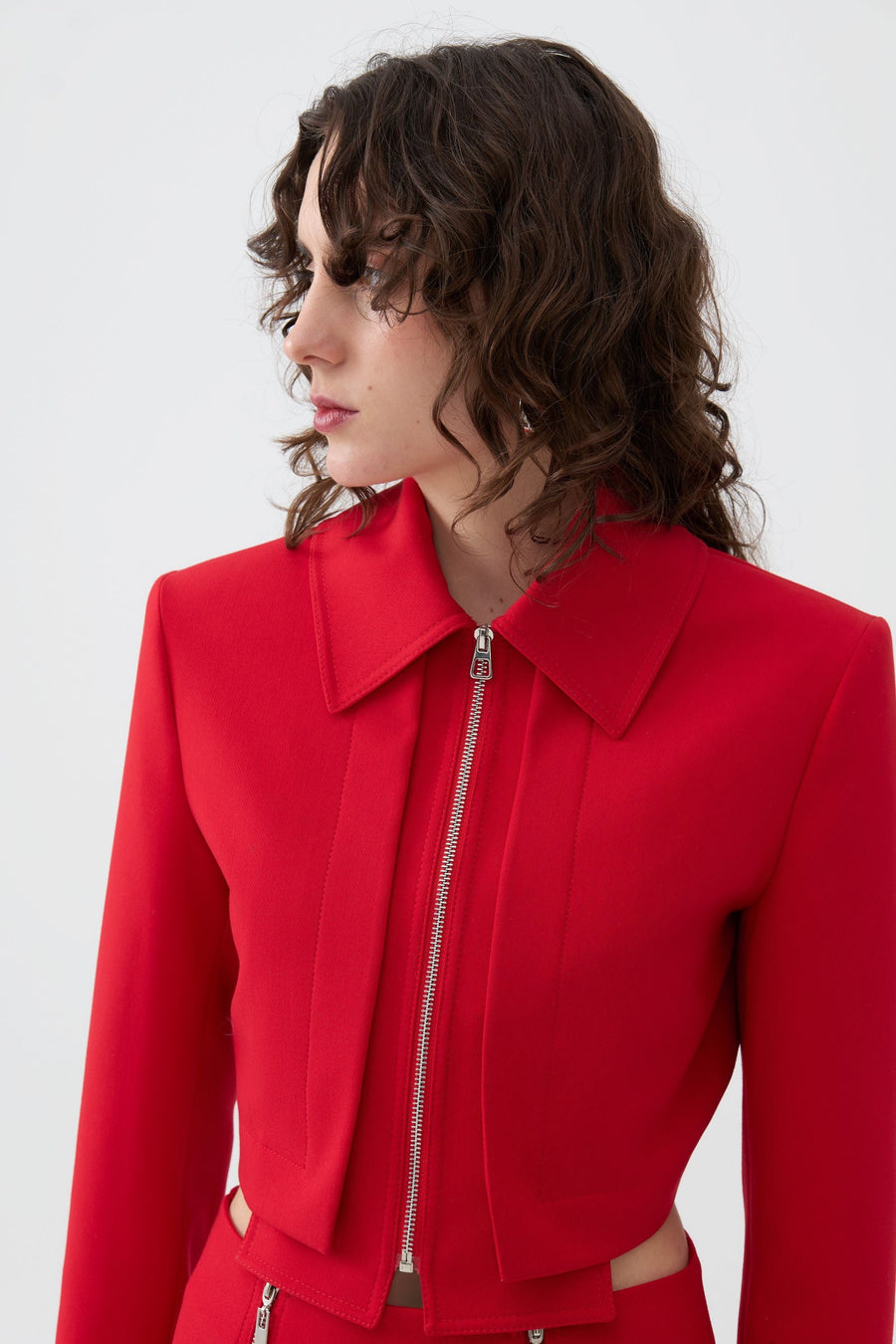 Shoulder Pad Red Jacket