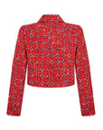 Padded Shoulder Tweed Jacket