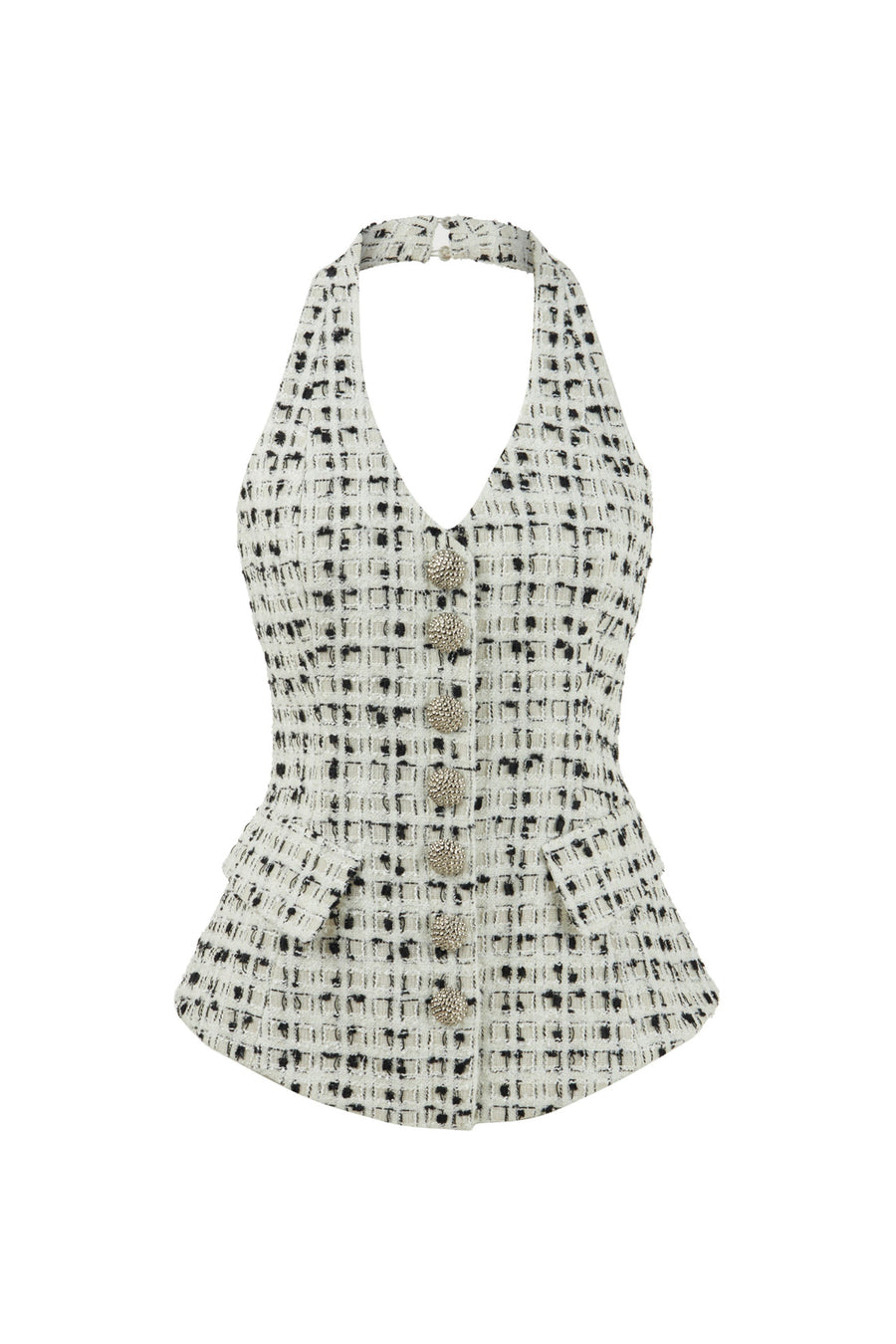 Multicolor Tweed Vest