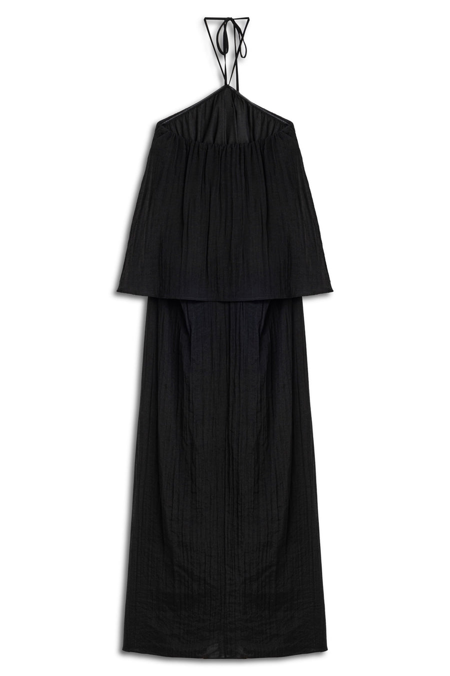 Black Halter Neck Maxi Dress