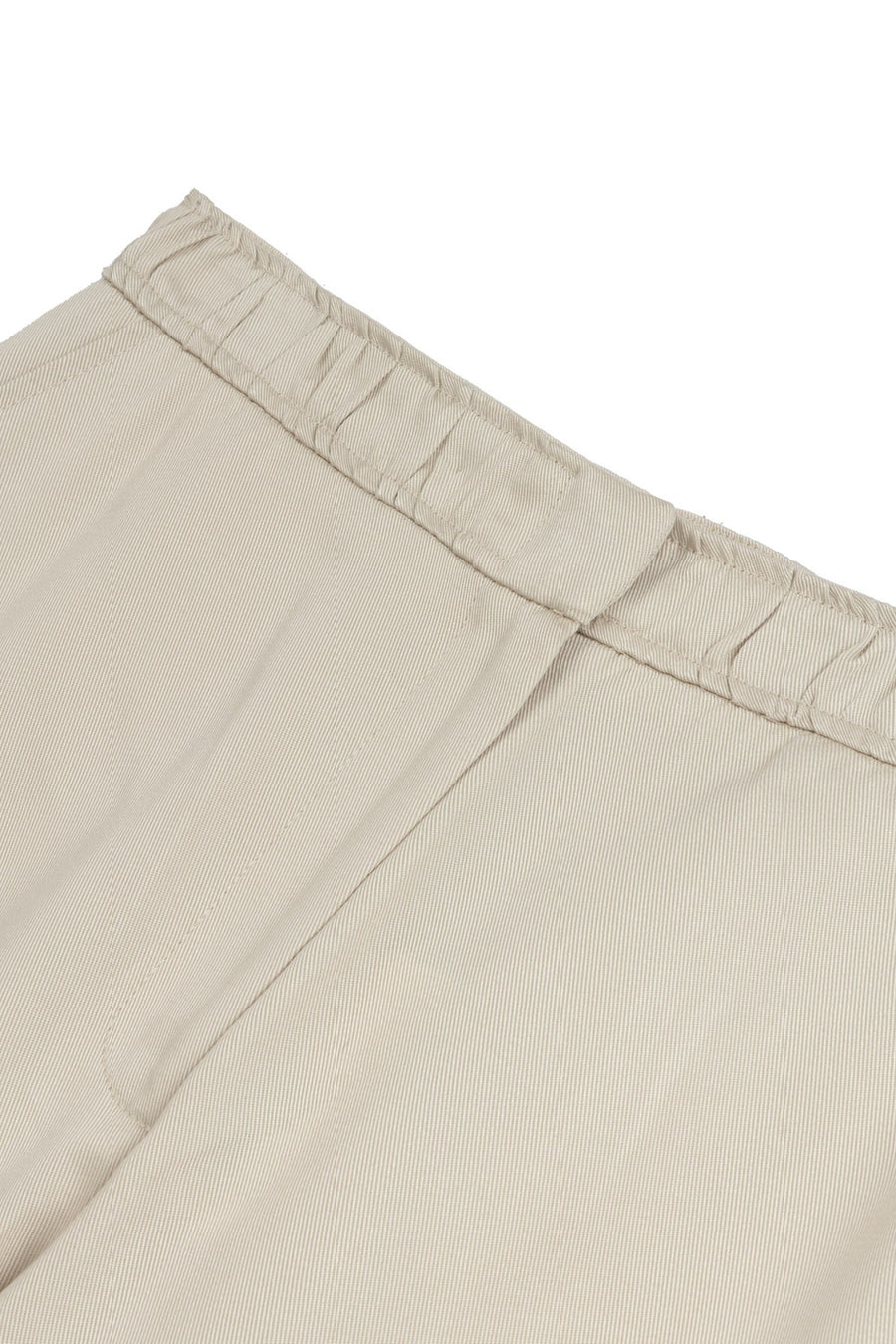 Beige Slit Detailed Pants
