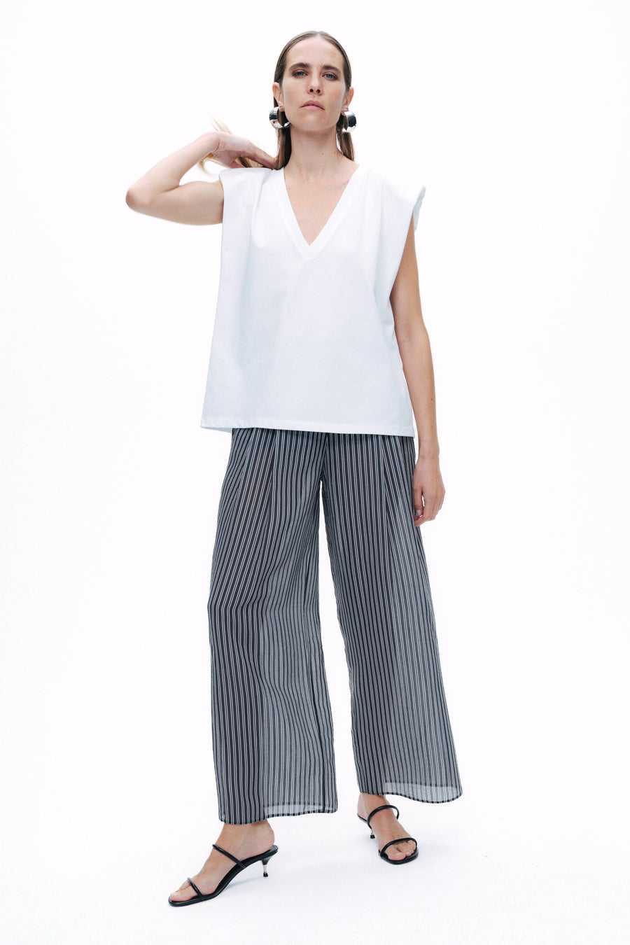 Nocturne Striped Sheer Pants  - Porterist 3