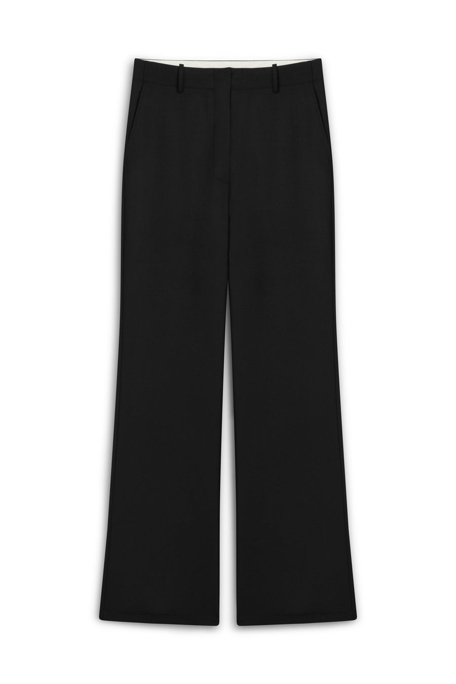 Black Double-Pleated Pants