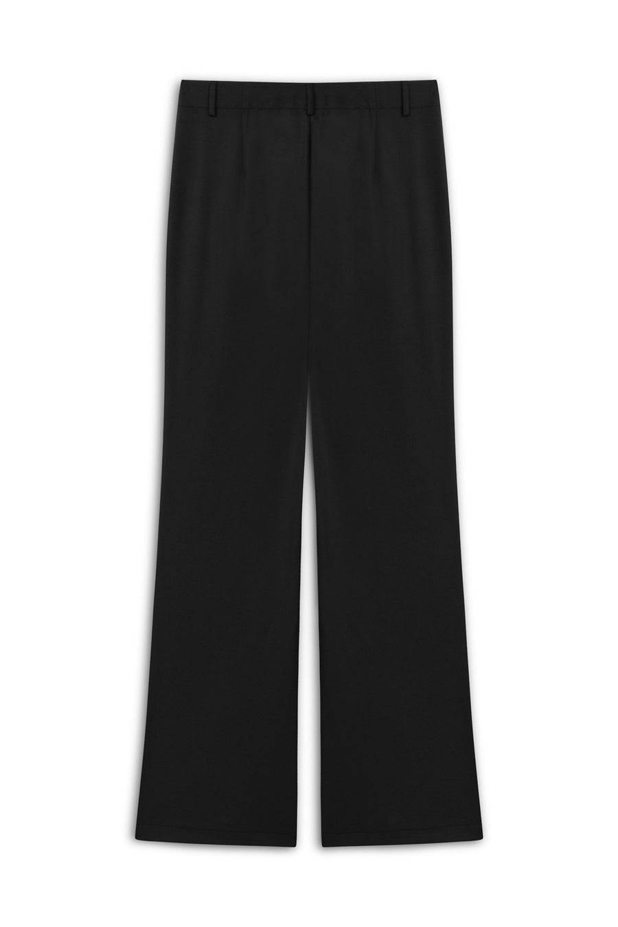 Black Double-Pleated Pants