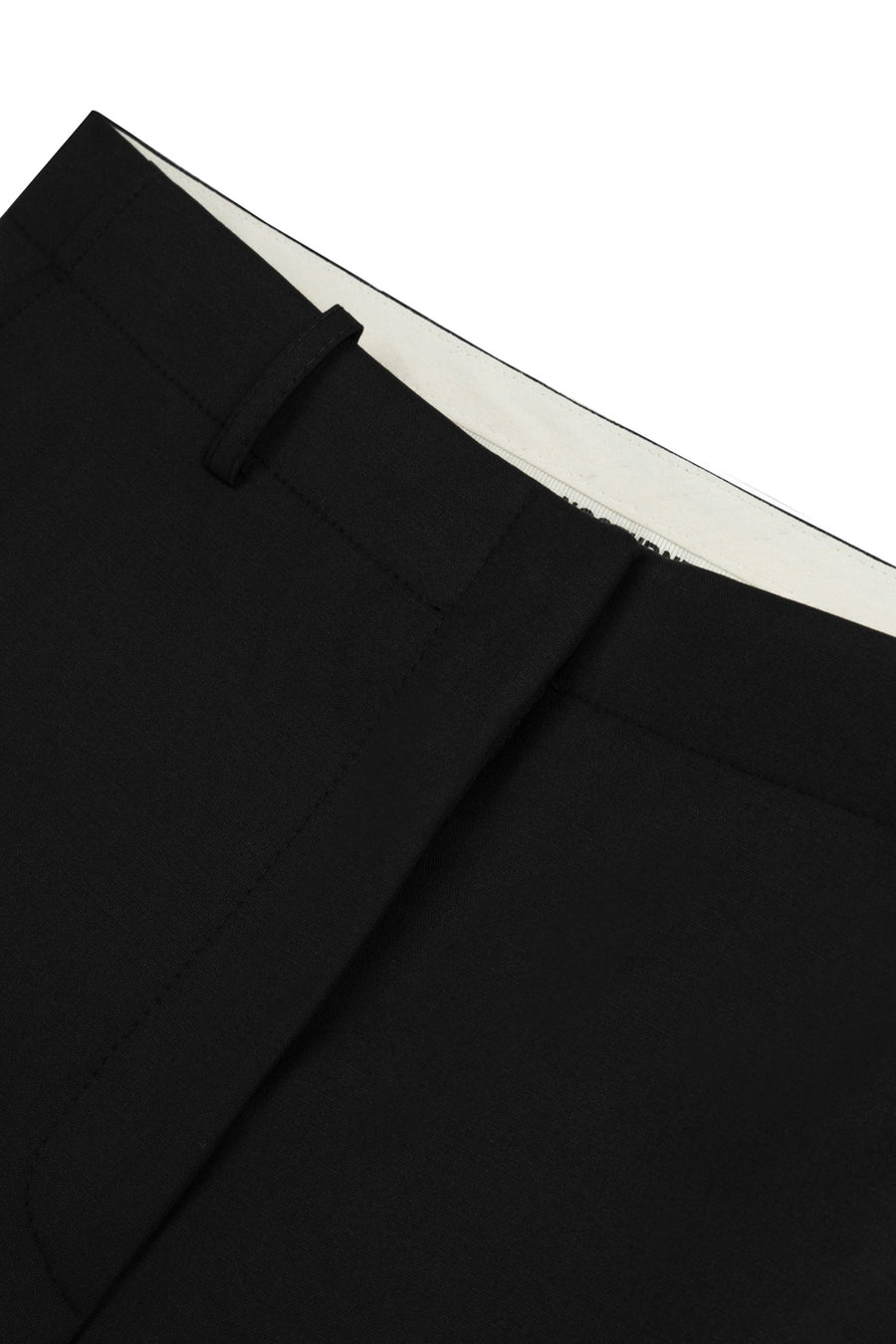 Black Double-Pleated Pants