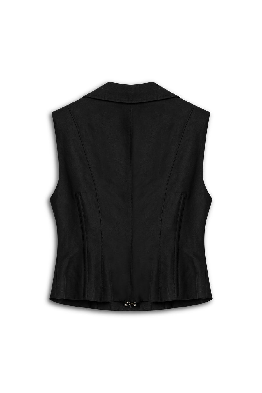 Black Corset-Designed Vest