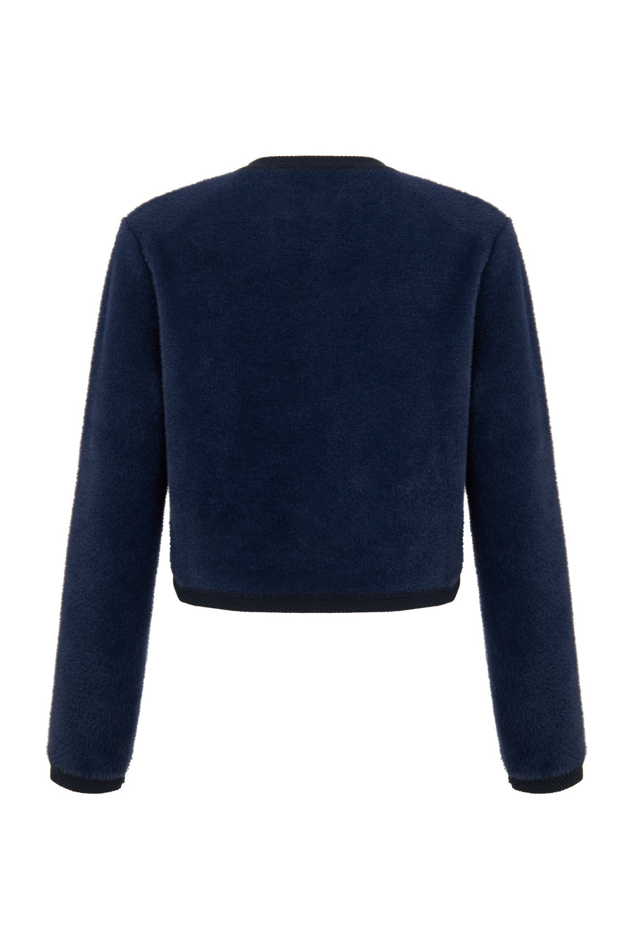 Blue Buttoned Knitwear Cardigan