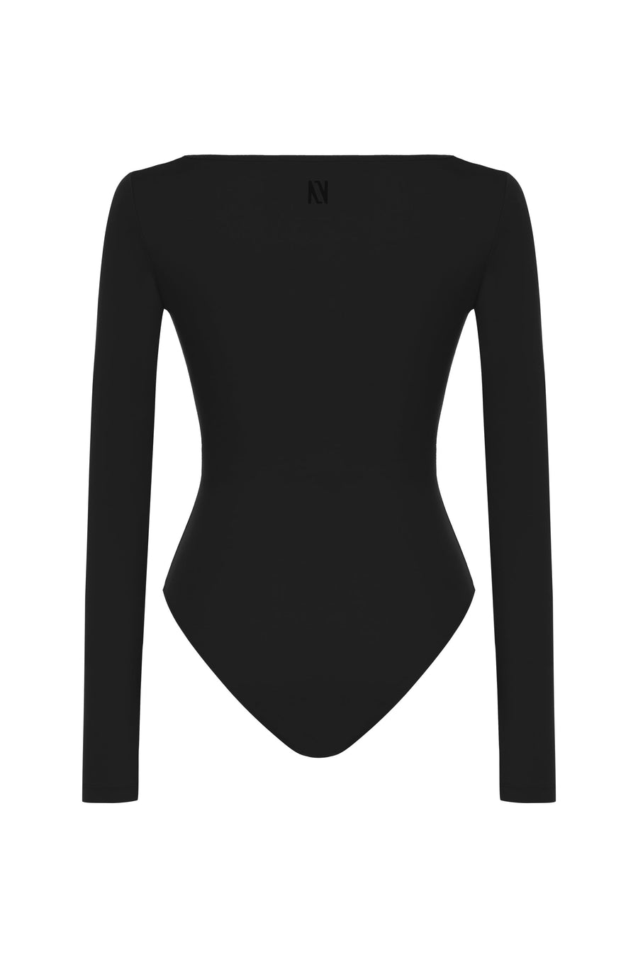 Black Crew Neck Bodysuit