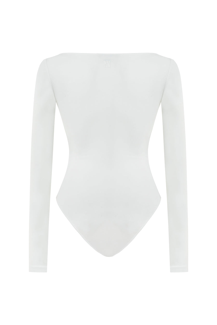 White Crew Neck Bodysuit