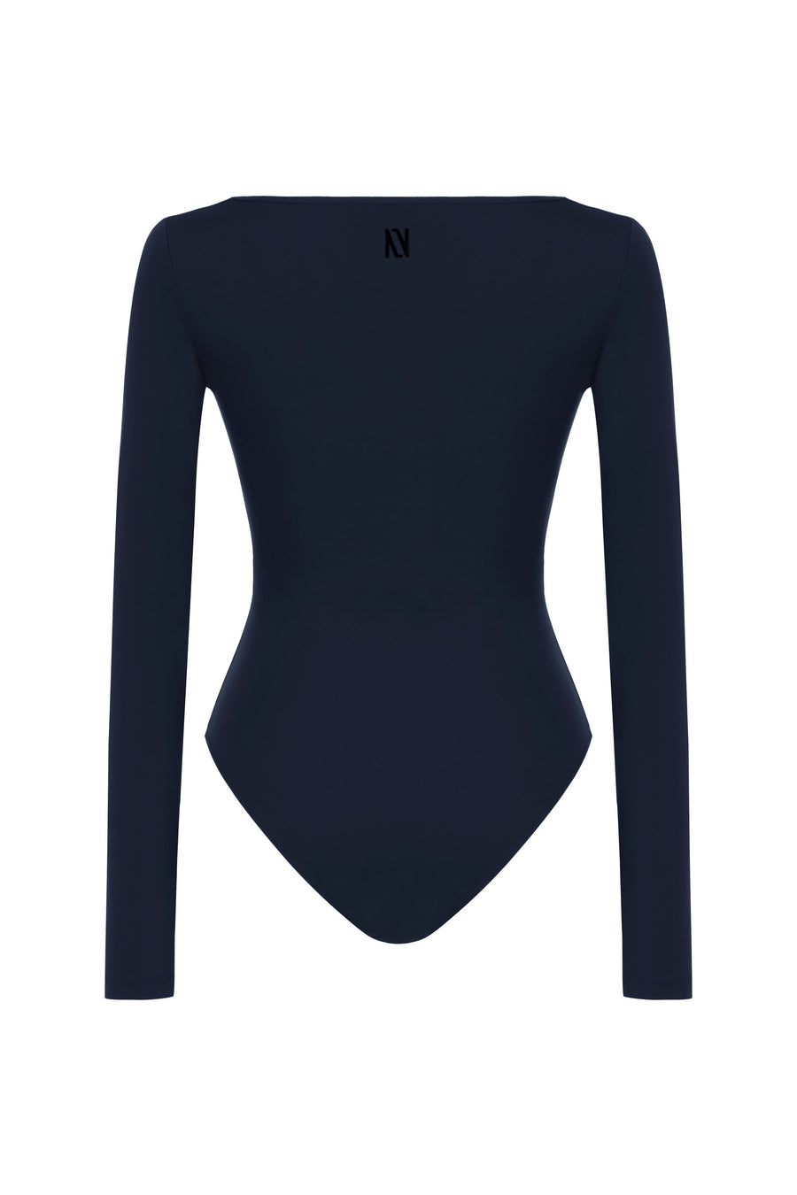 Blue Crew Neck Bodysuit