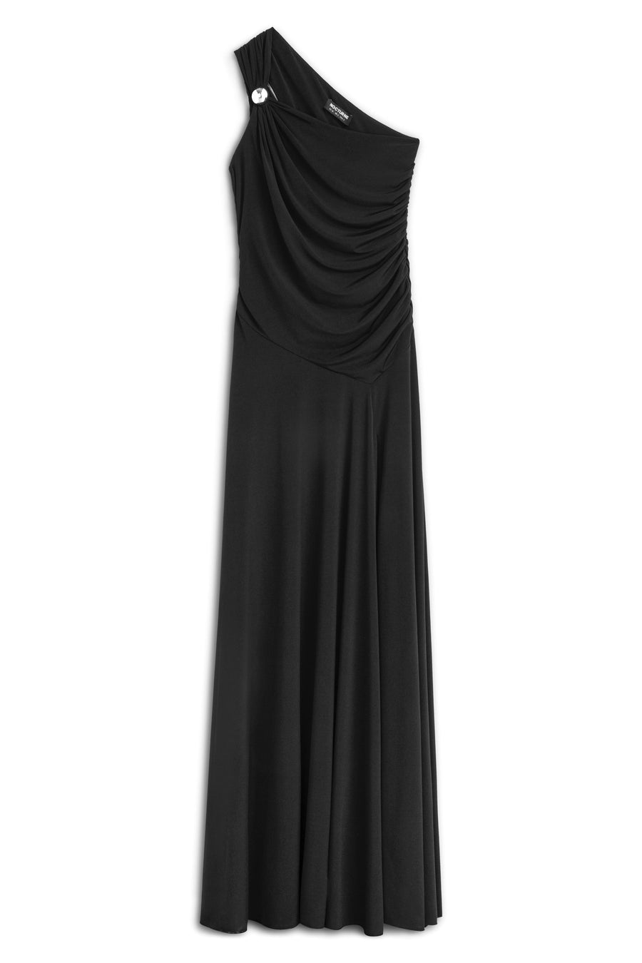 Black One Shoulder Maxi Dress