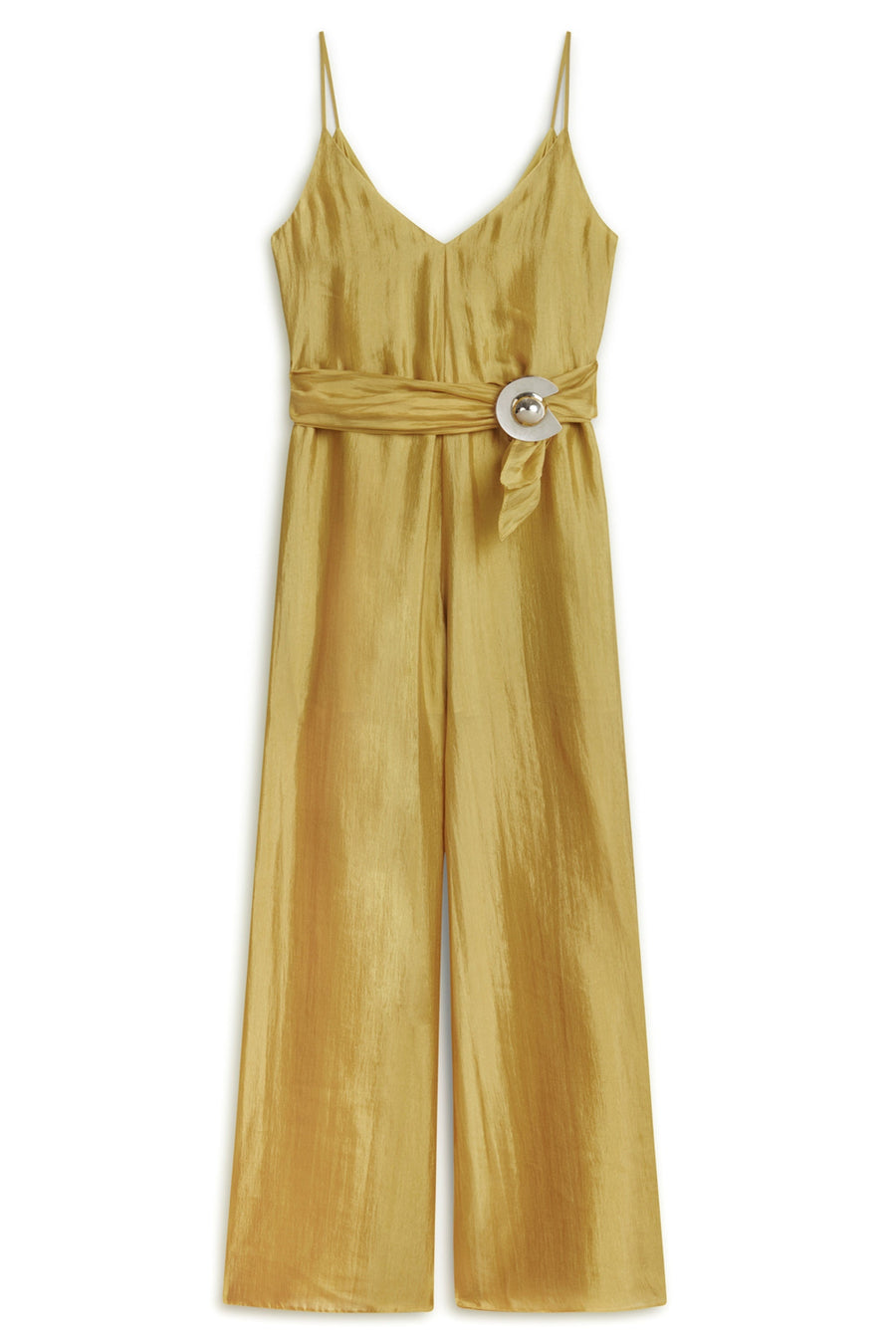 Yellow Metal Accessory Overalls