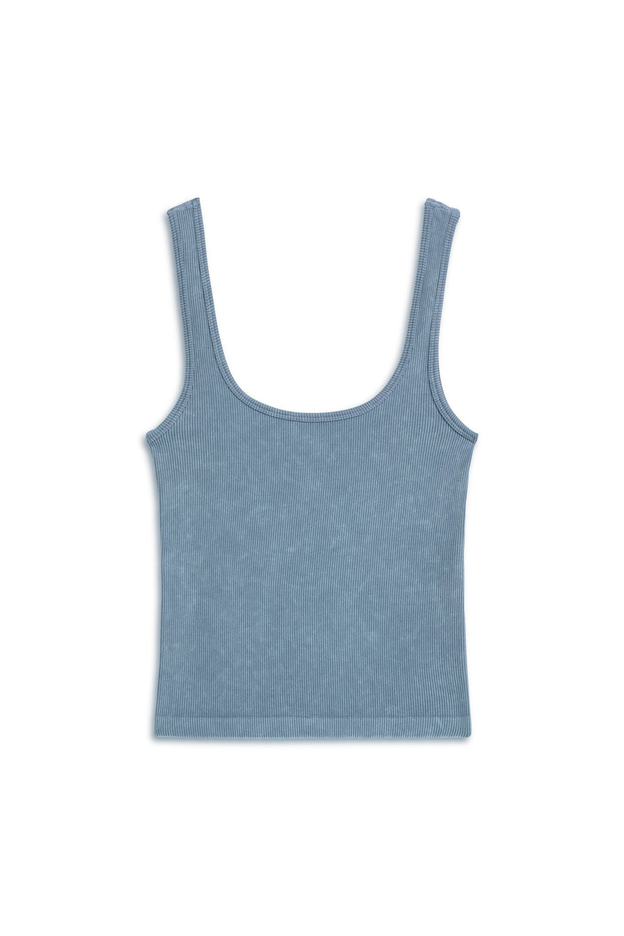 Indigo Printed Detail Crop Top