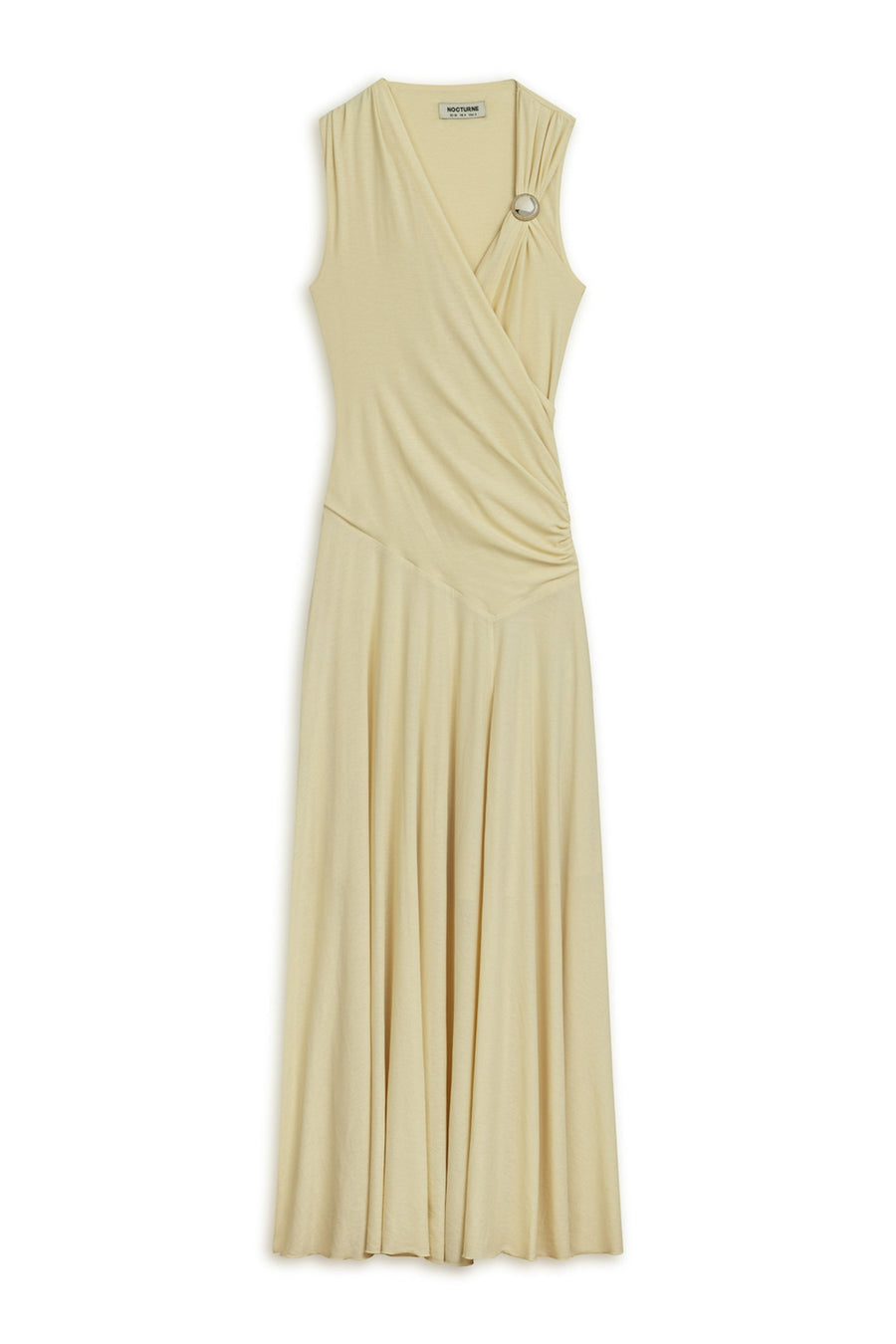Yellow Accessory Detailed Maxi Dress