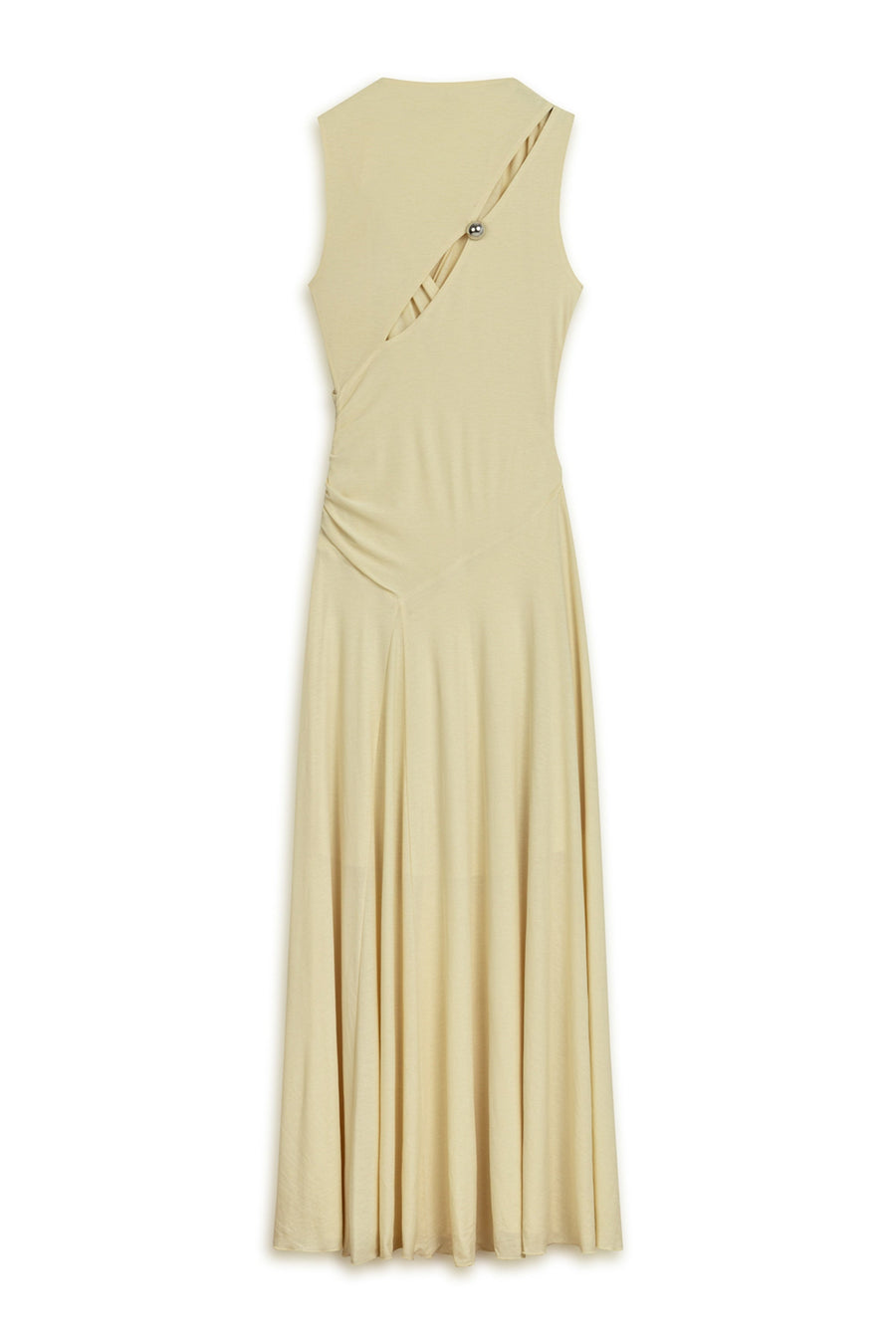 Yellow Accessory Detailed Maxi Dress