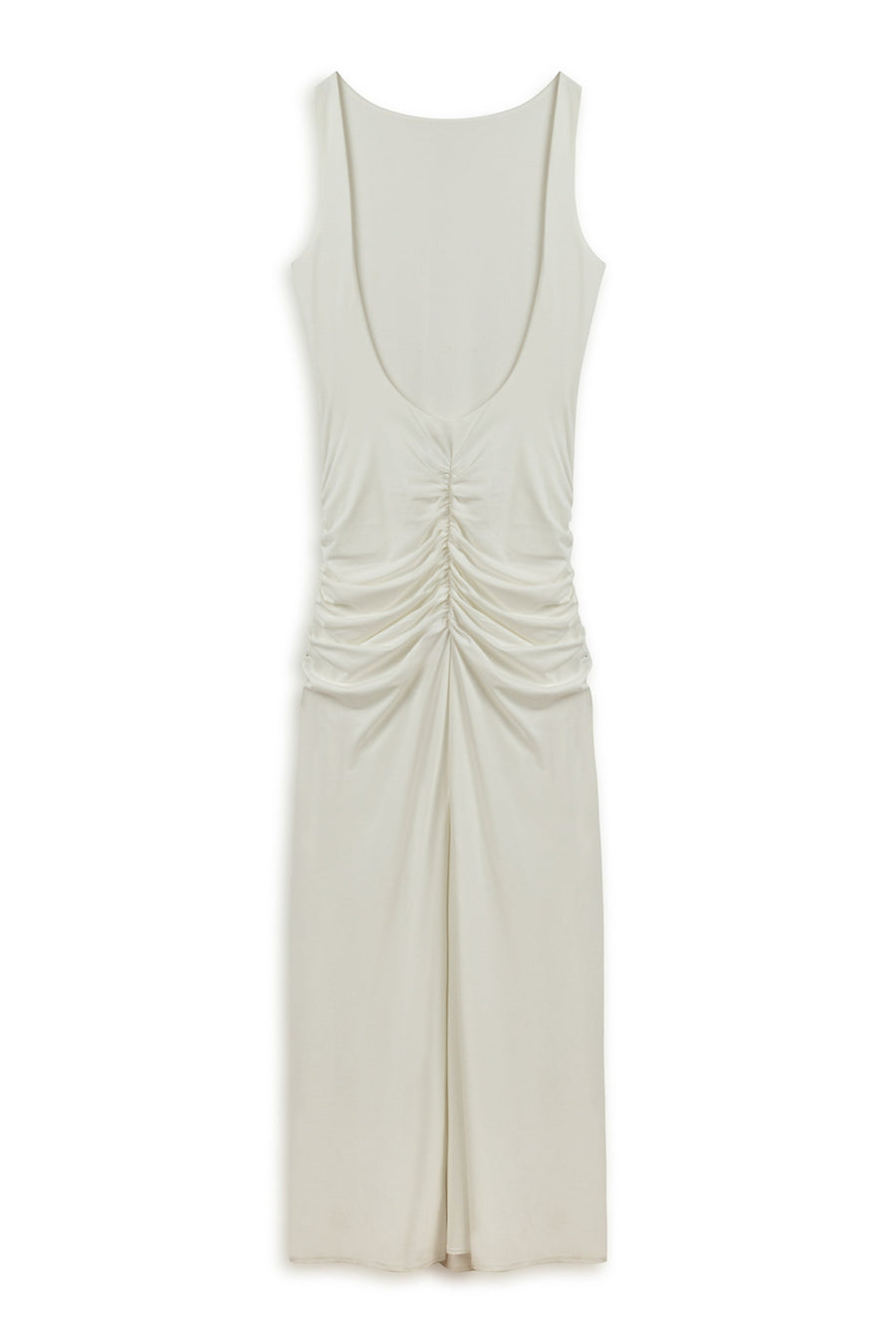 Ecru Backless Maxi Dress
