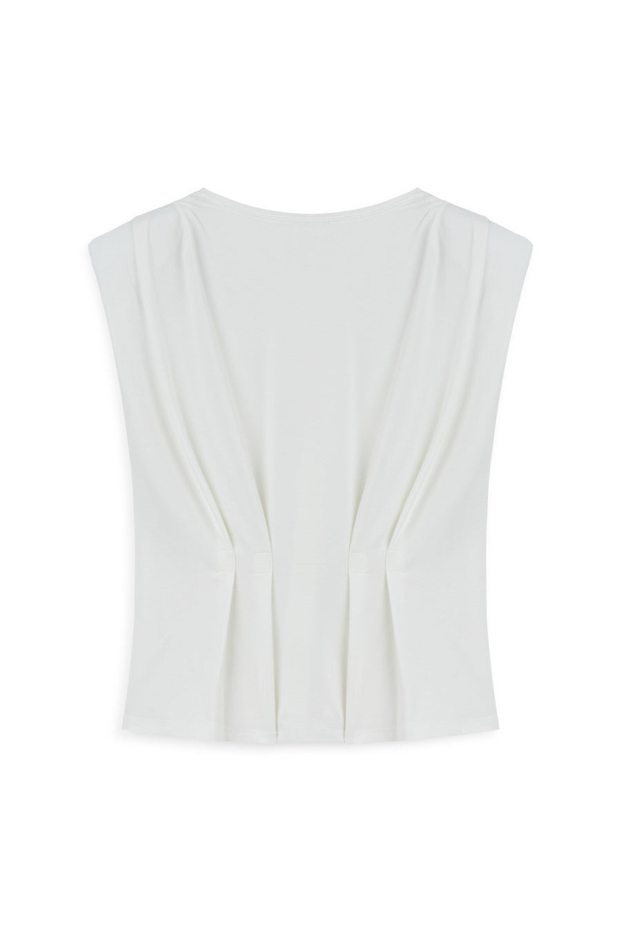 Off-White T-Shirt with Agraffe Accessory Detail