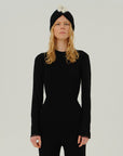 Nuola - Black Sweater with Camisole Detail - Porterist 3