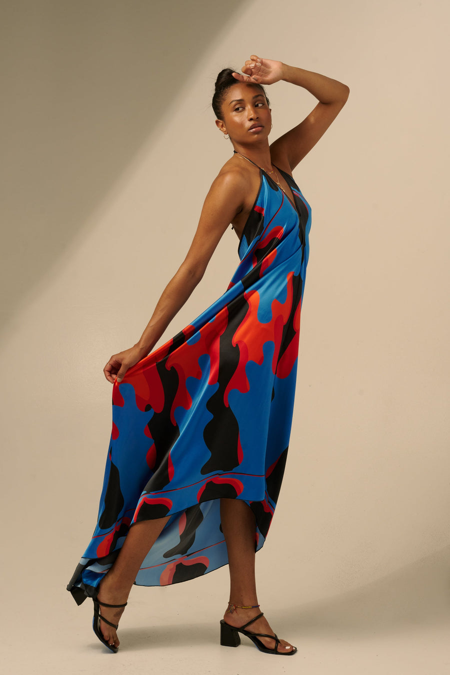 The Sharon Keyser Collection - New Dawn 1 Halter Neck Backless Dress