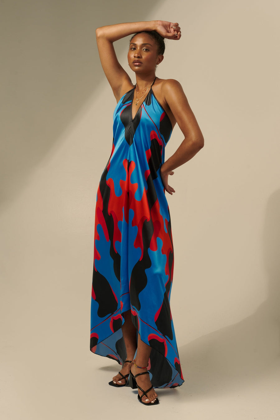 The Sharon Keyser Collection - New Dawn 1 Halter Neck Backless Dress