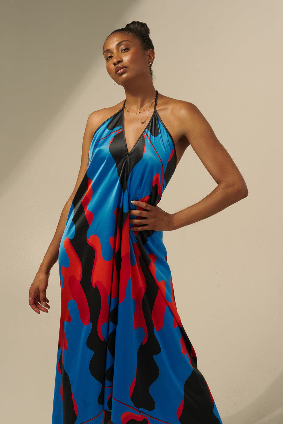 The Sharon Keyser Collection - New Dawn 1 Halter Neck Backless Dress