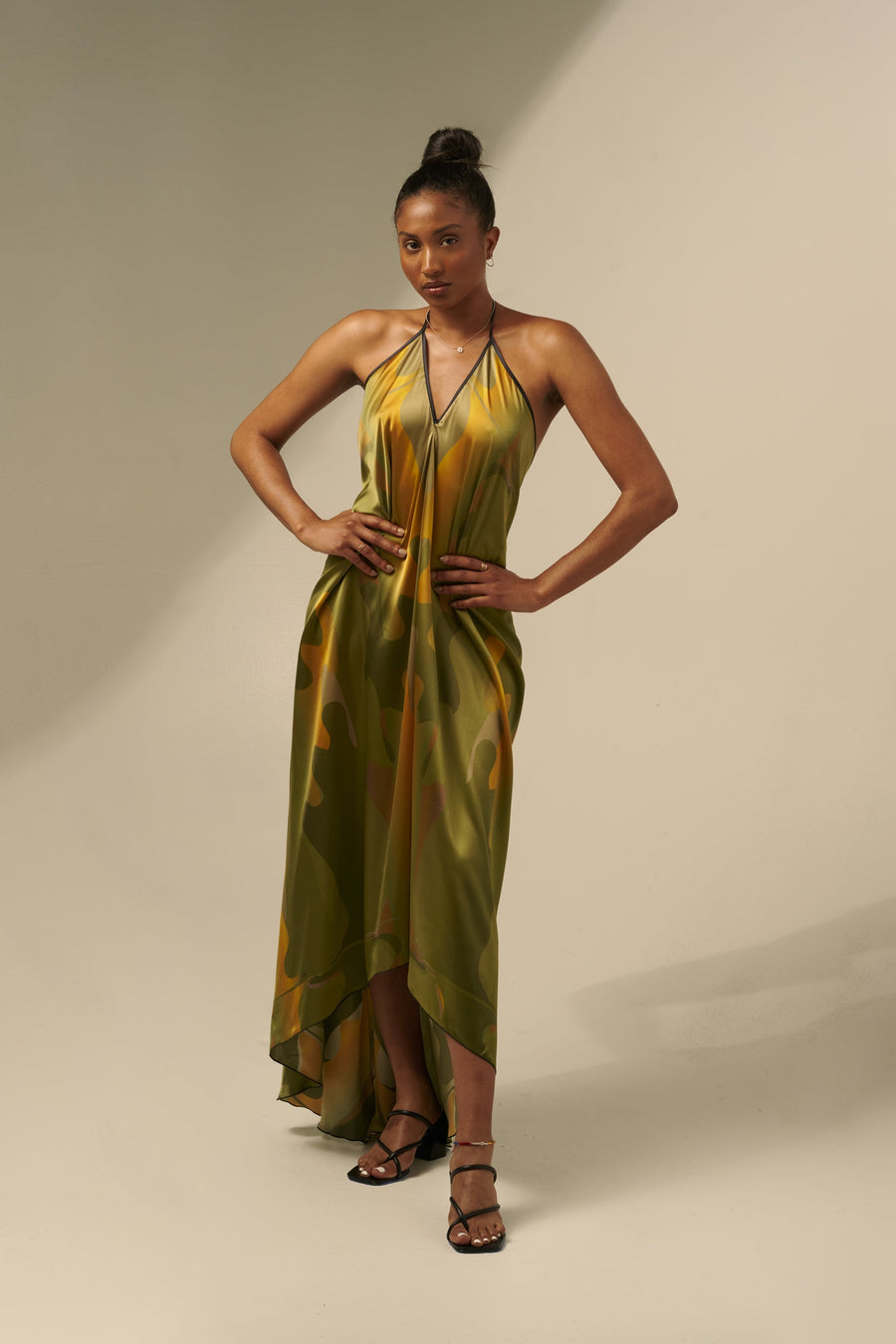 The Sharon Keyser Collection - New Dawn 2 Halter Neck Backless Dress