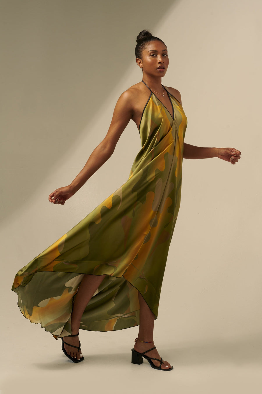 The Sharon Keyser Collection - New Dawn 2 Halter Neck Backless Dress