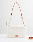 Nicole Bag - Orange Shearling | Porterist